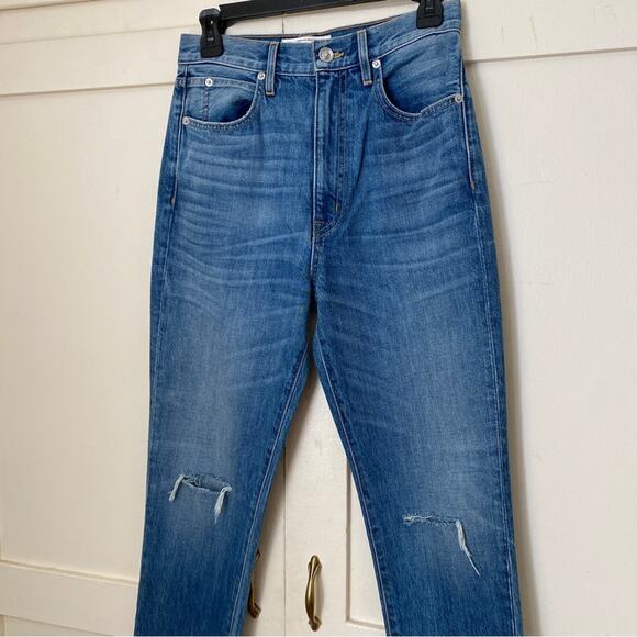 NEW SLVRLAKE Beatnik Distressed Slim Straight Jeans 26 - Picture 2 of 6